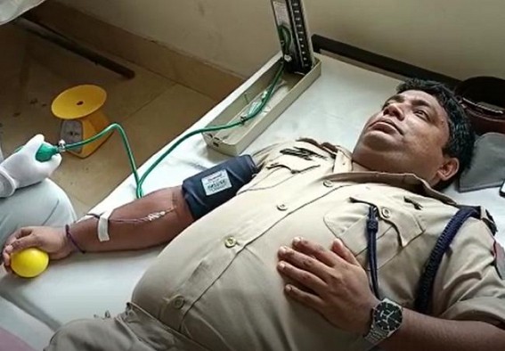 Mega Blood Donation Camp Organized by North Tripura Police 